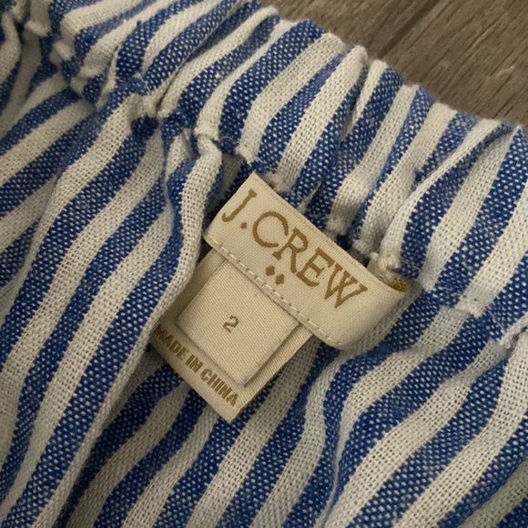 J.Crew Striped cotton-linen midi skirt size 2 - Picture 6 of 7